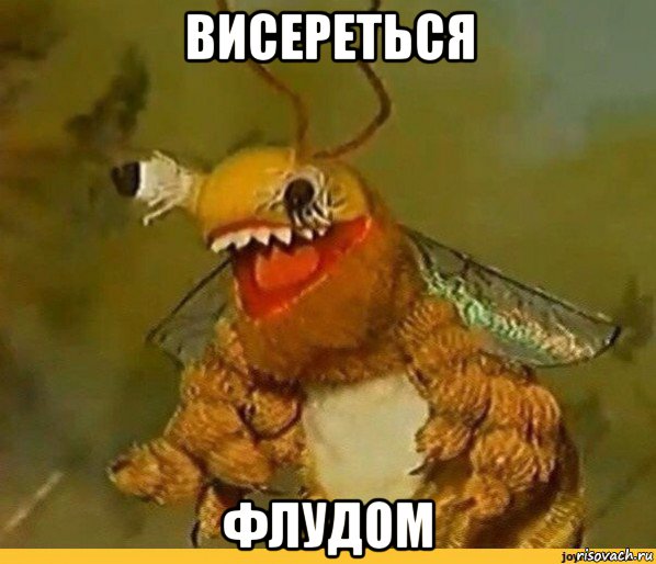 висереться флудом