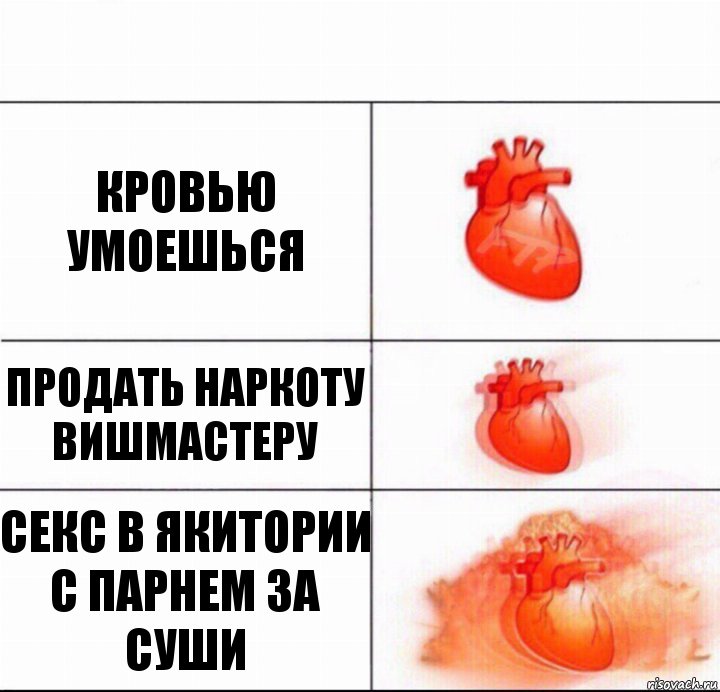 кровью умоешься продать наркоту вишмастеру секс в Якитории с парнем за суши, Комикс  Расширяюшее сердце