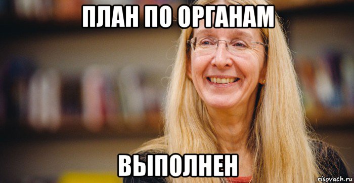 план по органам выполнен
