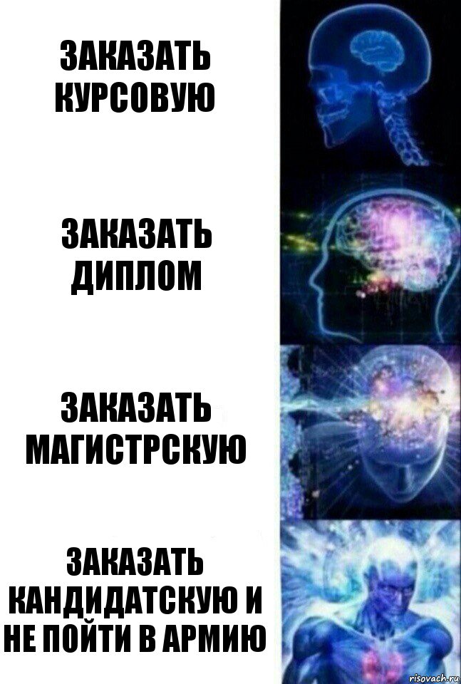 заказать курсовую заказать диплом заказать магистрскую заказать кандидатскую и не пойти в армию, Комикс  Сверхразум