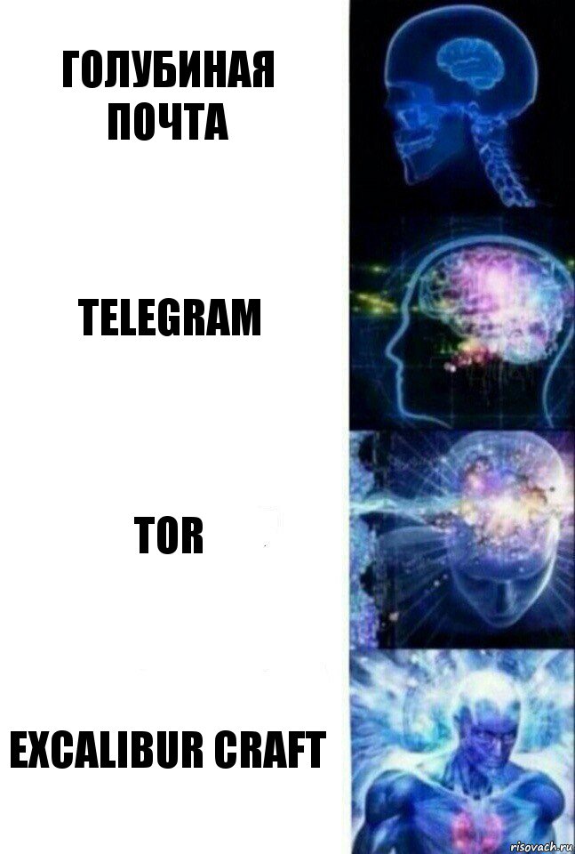 Голубиная почта Telegram Tor excalibur craft, Комикс  Сверхразум