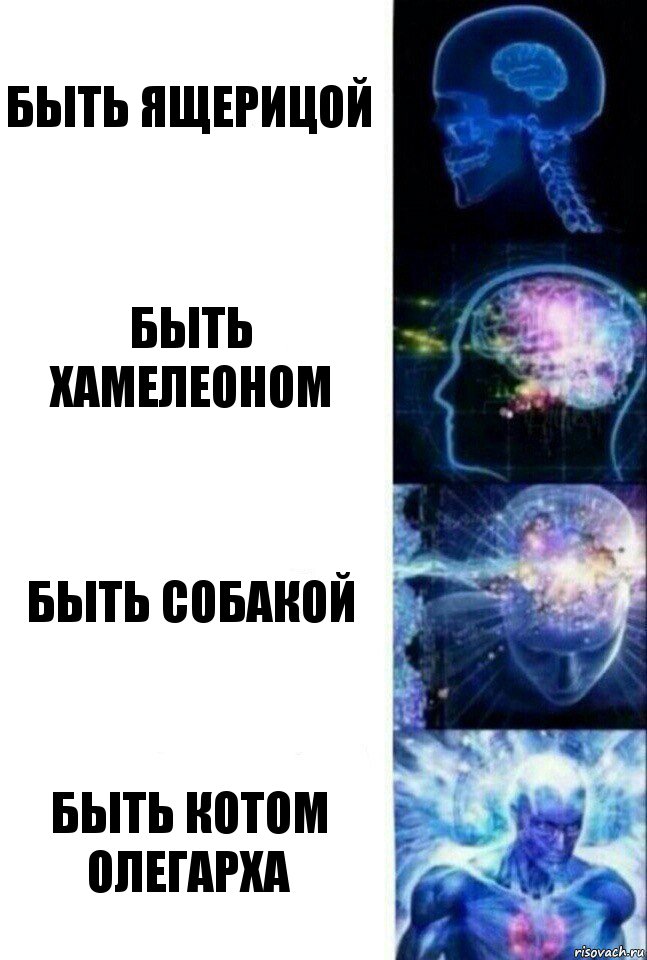 БЫТЬ ЯЩЕРИЦОЙ БЫТЬ ХАМЕЛЕОНОМ БЫТЬ СОБАКОЙ БЫТЬ КОТОМ ОЛЕГАРХА, Комикс  Сверхразум