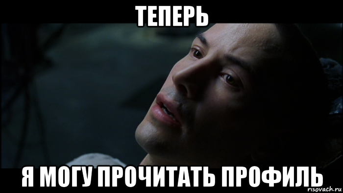 теперь я могу прочитать профиль, Мем Теперь я знаю кунг-фу