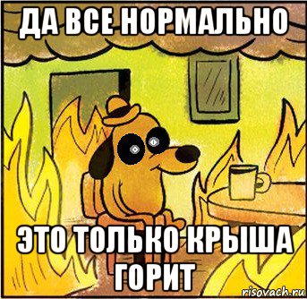 да все нормально это только крыша горит