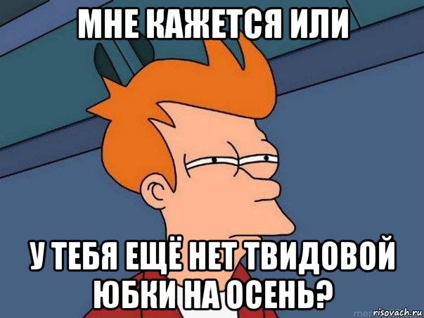 мне кажется или у тебя ещё нет твидовой юбки на осень?, Мем  Фрай (мне кажется или)