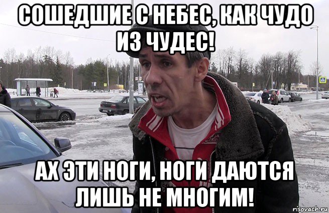 сошедшие с небес, как чудо из чудес! ах эти ноги, ноги даются лишь не многим!
