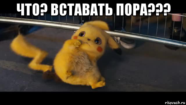 что? вставать пора??? 