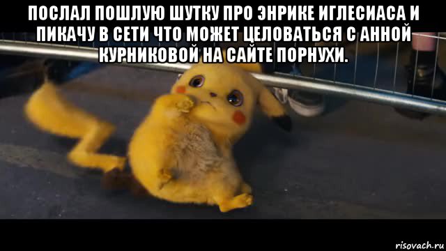 послал пошлую шутку про энрике иглесиаса и пикачу в сети что может целоваться с анной курниковой на сайте порнухи. 