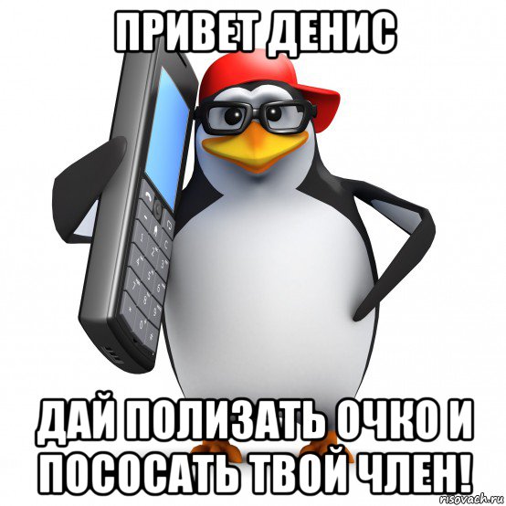 привет денис дай полизать очко и пососать твой член!, Мем   Пингвин звонит