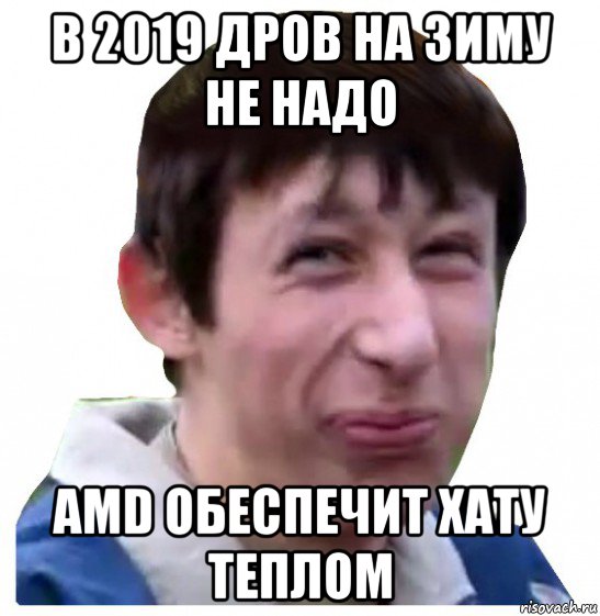 в 2019 дров на зиму не надо amd обеспечит хату теплом