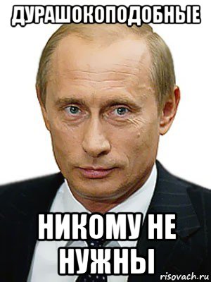 дурашокоподобные никому не нужны, Мем Путин