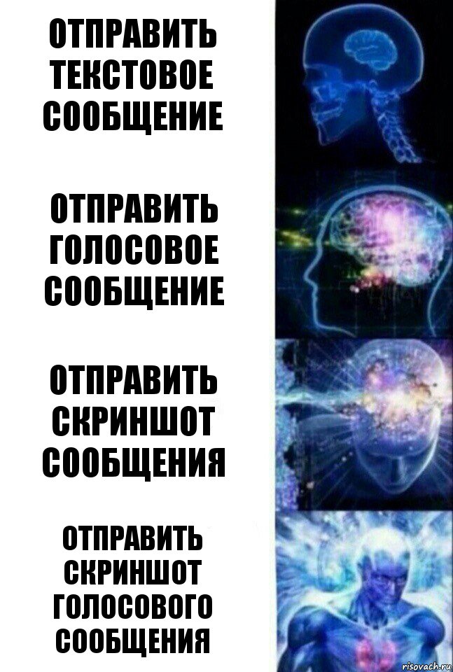 Отправить текстовое сообщение Отправить голосовое сообщение Отправить скриншот сообщения Отправить скриншот голосового сообщения, Комикс  Сверхразум