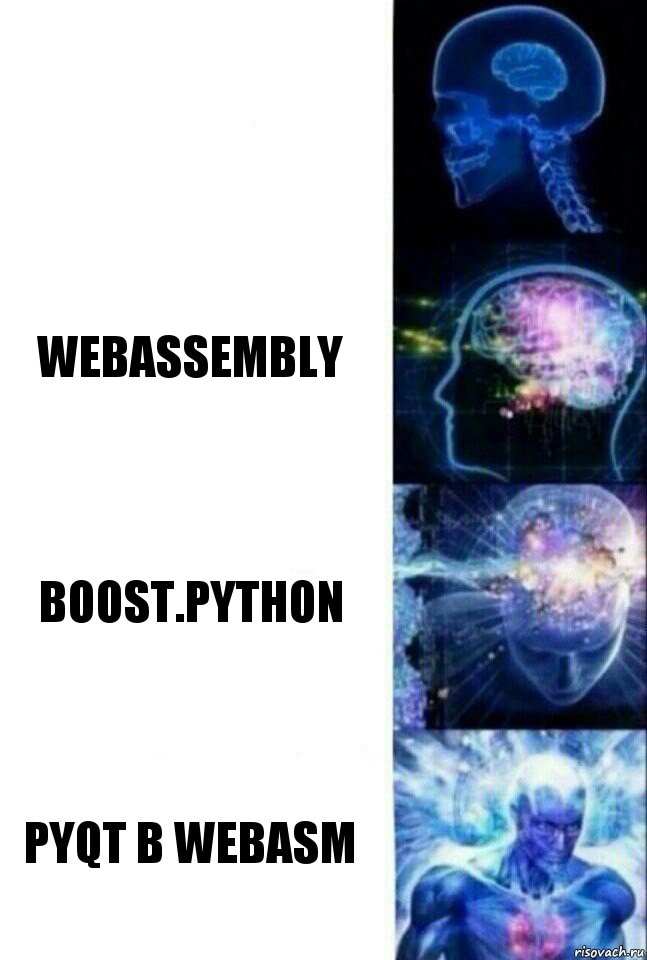  webassembly boost.python pyQT в webasm, Комикс  Сверхразум