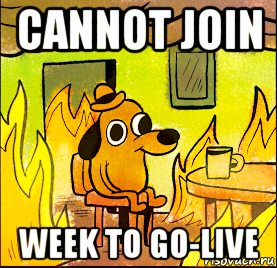 cannot join week to go-live