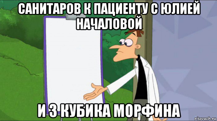 санитаров к пациенту с юлией началовой и 3 кубика морфина