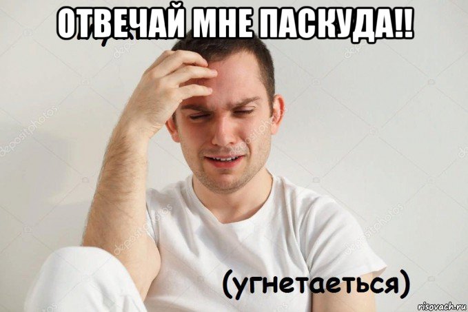 отвечай мне паскуда!! 