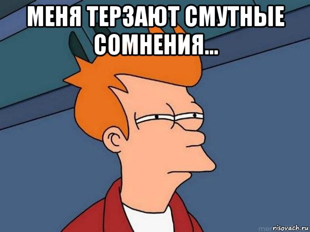 меня терзают смутные сомнения... , Мем  Фрай (мне кажется или)