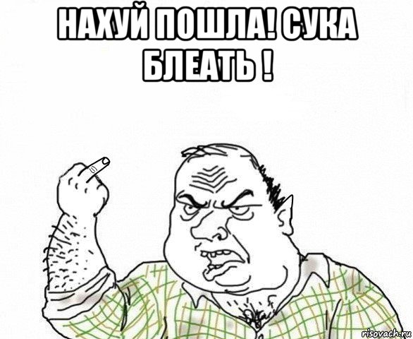 нахуй пошла! сука блеать ! , Мем Хоббит Блеать