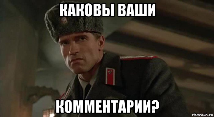 каковы ваши комментарии?
