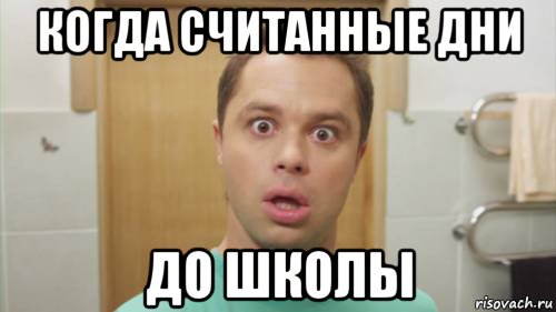 когда считанные дни до школы