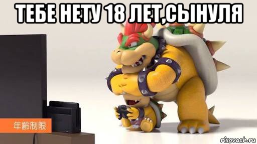 тебе нету 18 лет,сынуля , Мем Ни сматри боузер