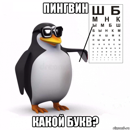 пингвин какой букв?