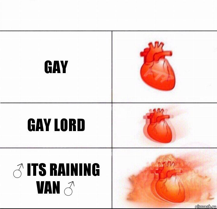 GAY GAY LORD ♂ Its raining Van ♂, Комикс  Расширяюшее сердце