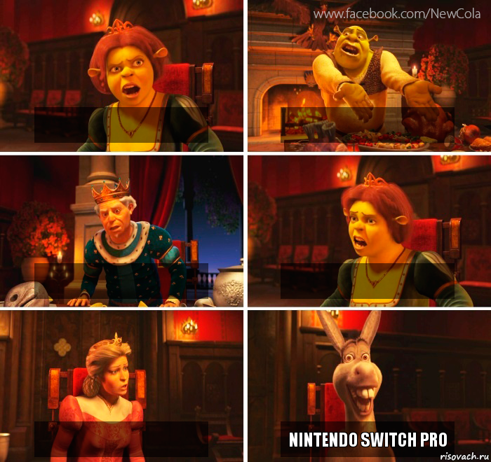      Nintendo Switch Pro, Комикс Шрек-Осел Мем-генератор NewCola