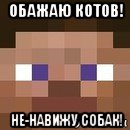 обажаю котов! не-навижу собак!, Мем стив