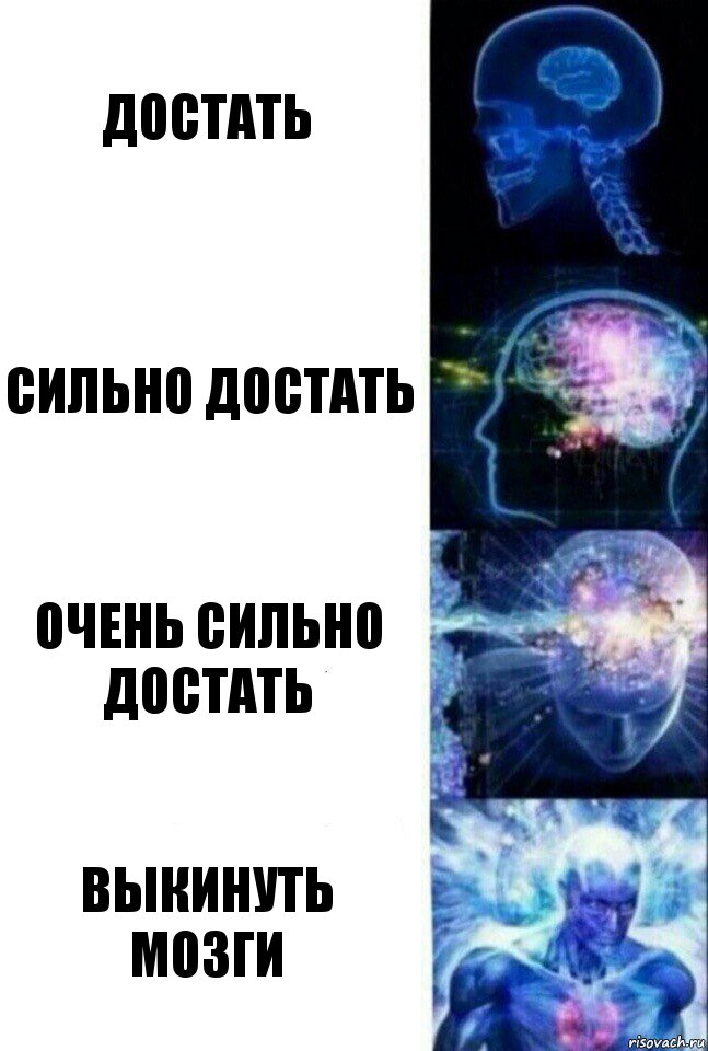 Достать Сильно достать Очень сильно достать Выкинуть мозги, Комикс  Сверхразум