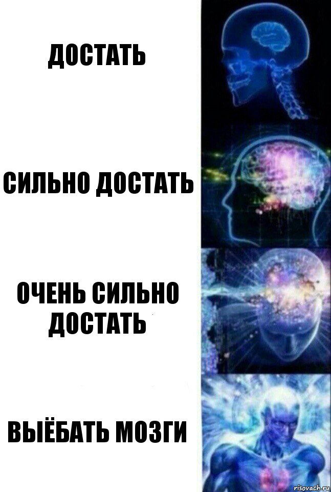 Достать Сильно достать Очень сильно достать Выёбать мозги, Комикс  Сверхразум