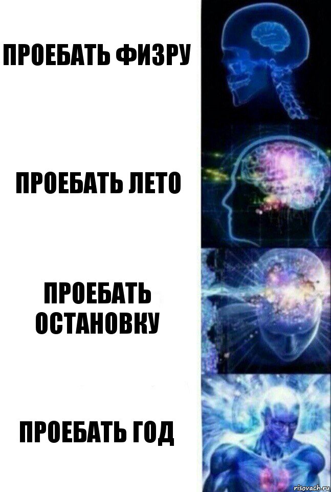 Проебать Физру Проебать лето Проебать остановку Проебать год, Комикс  Сверхразум