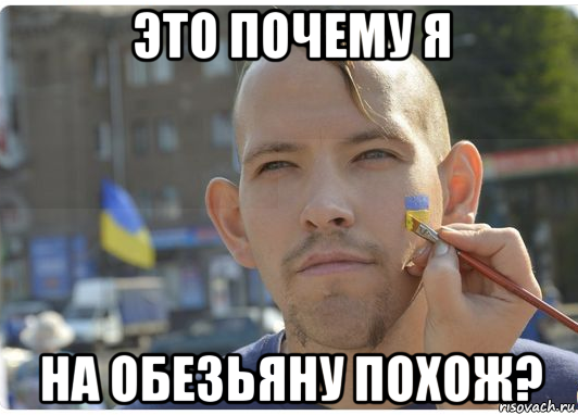 это почему я на обезьяну похож?, Мем Украiнець