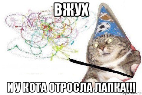 вжух и у кота отросла лапка!!!, Мем Вжух мем