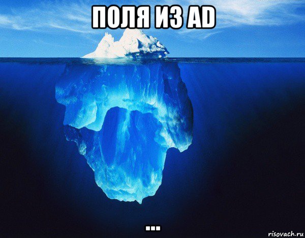 поля из ad ..., Мем айсберг