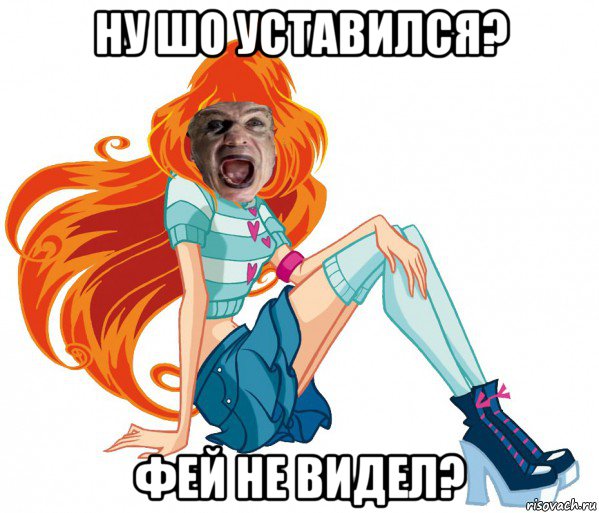 ну шо уставился? фей не видел?