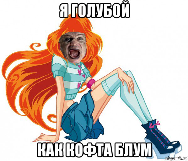 я голубой как кофта блум