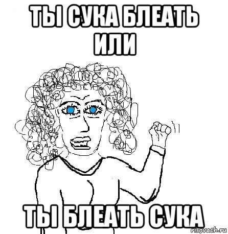 ты сука блеать или ты блеать сука