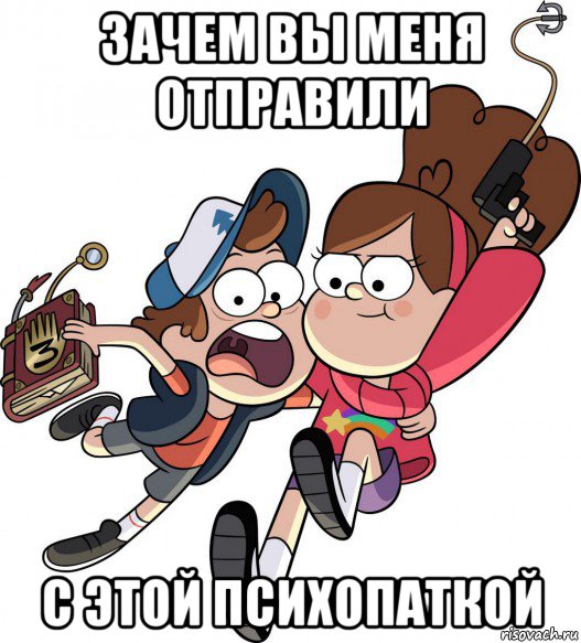 зачем вы меня отправили с этой психопаткой