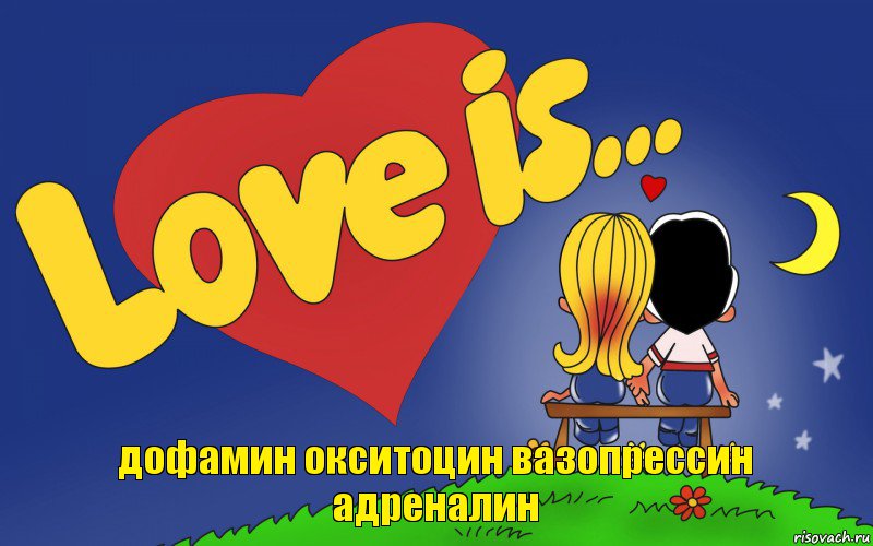 дофамин окситоцин вазопрессин адреналин, Комикс Love is