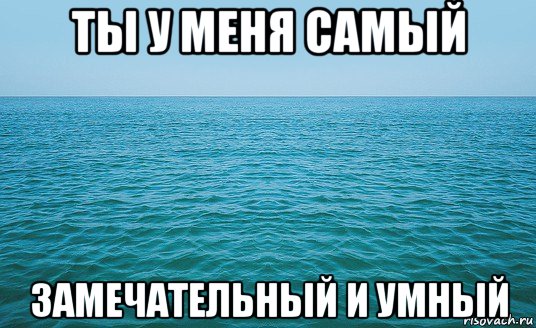 ты у меня самый замечательный и умный, Мем Море