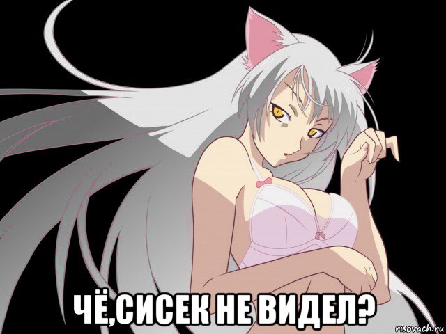  чё,сисек не видел?