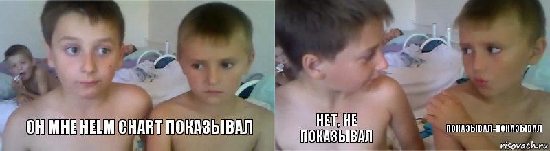 он мне helm chart показывал нет, не показывал показывал-показывал, Комикс Он мне свой писюн показывал