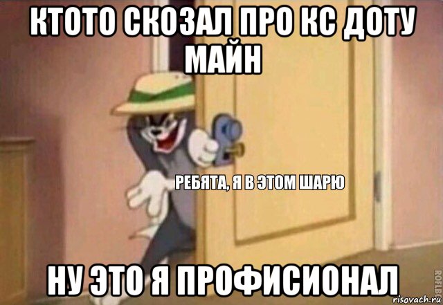 ктото скозал про кс доту майн ну это я профисионал, Мем    Ребята я в этом шарю