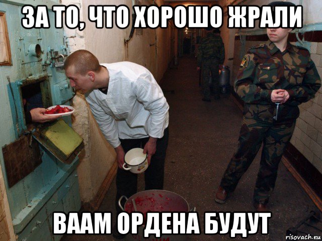 за то, что хорошо жрали ваам ордена будут