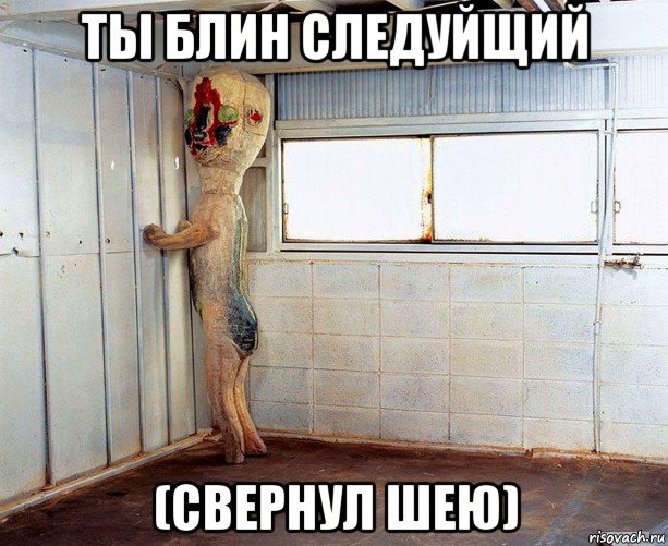 ты блин следуйщий (свернул шею)