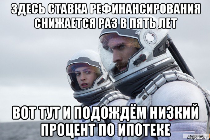 здесь ставка рефинансирования снижается раз в пять лет вот тут и подождём низкий процент по ипотеке