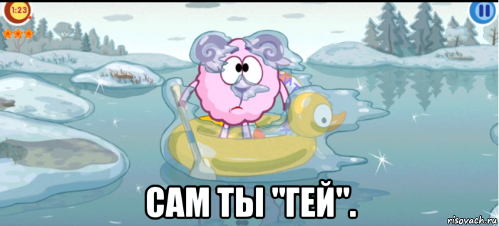  сам ты "гей".