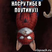 насру тибе в поутину)) , Мем Человек паук