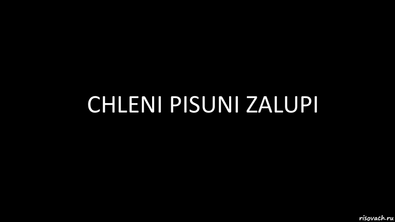 chleni pisuni zalupi, Комикс Черный фон